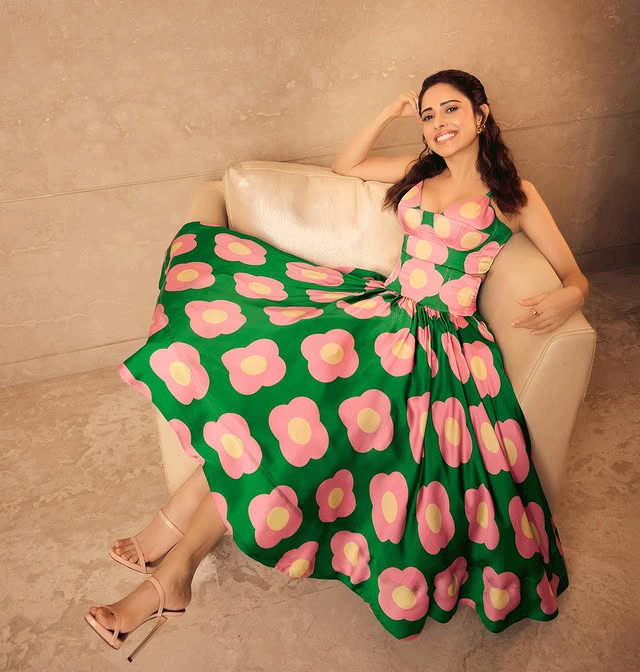 Nushrat Bharucha glows in floral green dress Nushrat Bharucha glows in floral green dress