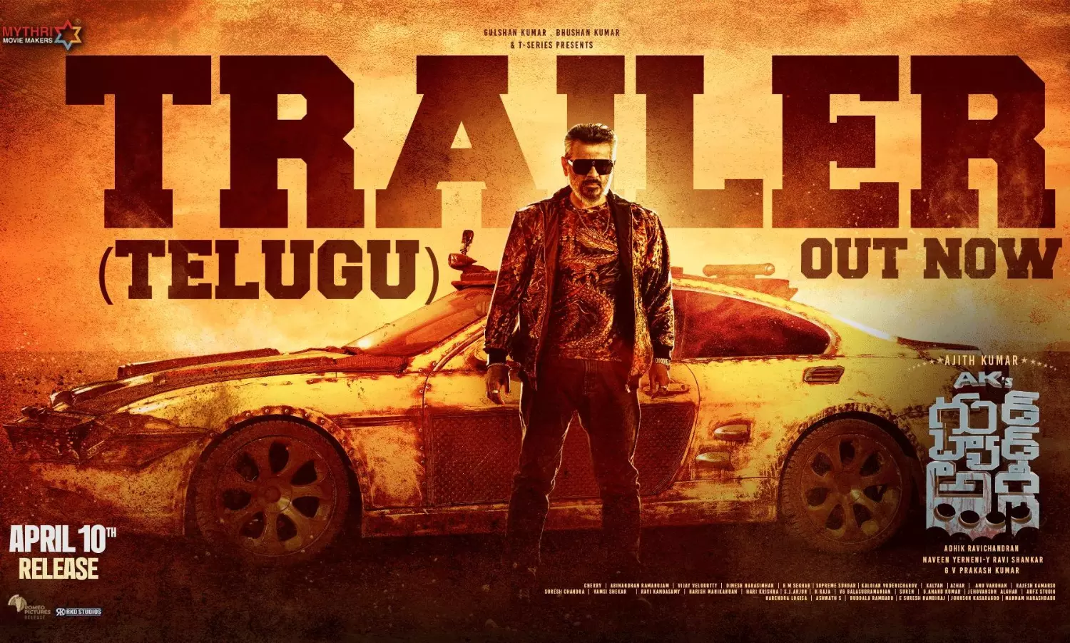 Ajith Kumar Good Bad Ugly Telugu Trailer release Ajith Kumar Good Bad Ugly Telugu Trailer release