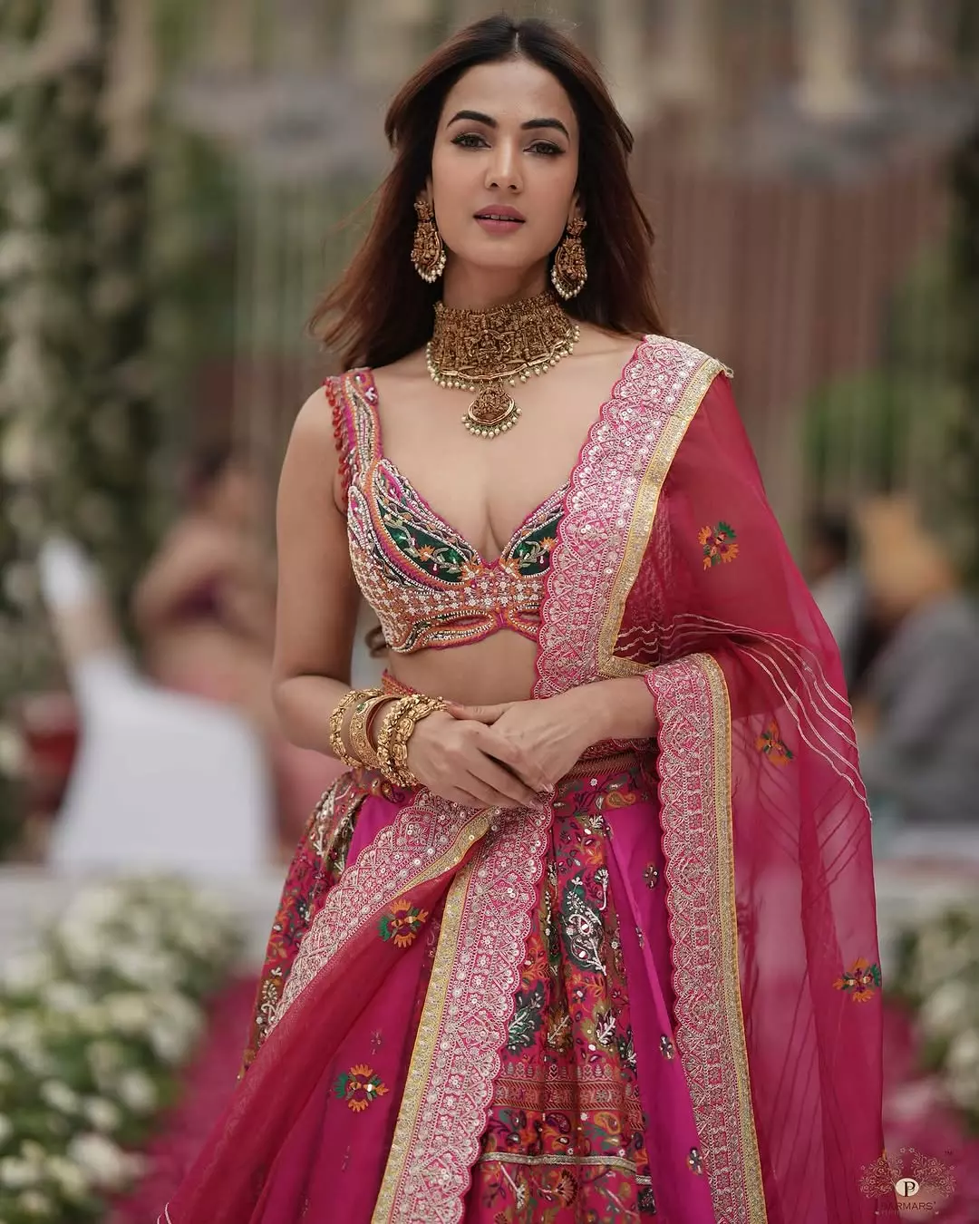 Sonal Chauhan Wows in Floral Embroidered Lehenga Sonal Chauhan Wows in Floral Embroidered Lehenga