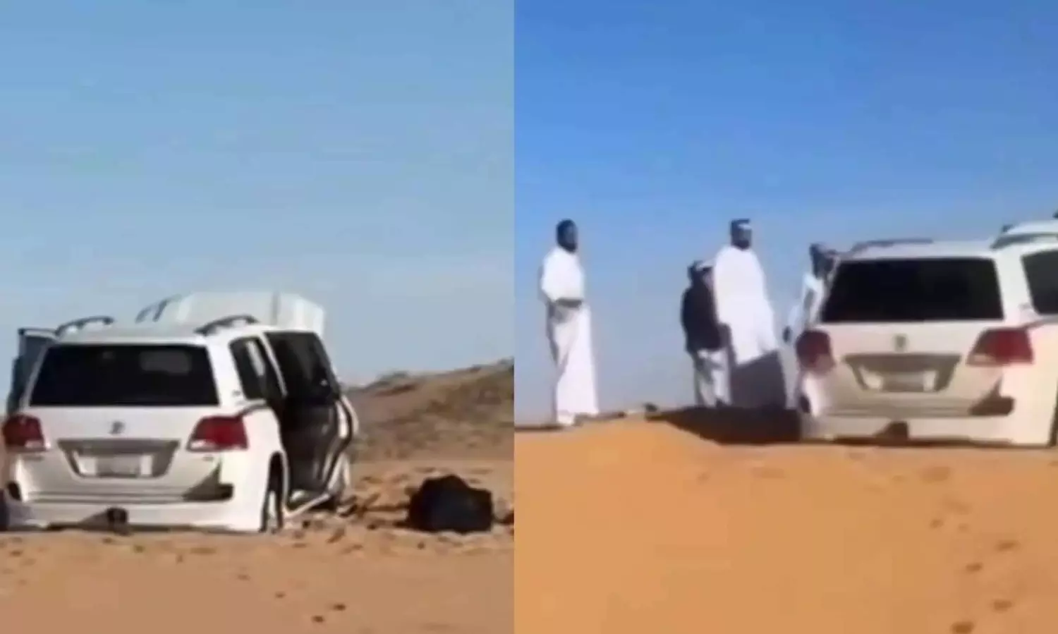 ఎడారిలో తప్పిపోయిన కుటుంబం.. రేడియేటర్ నీటితో నిలిచిన ప్రాణాలు ఎడారిలో తప్పిపోయిన కుటుంబం.. రేడియేటర్ నీటితో నిలిచిన ప్రాణాలు