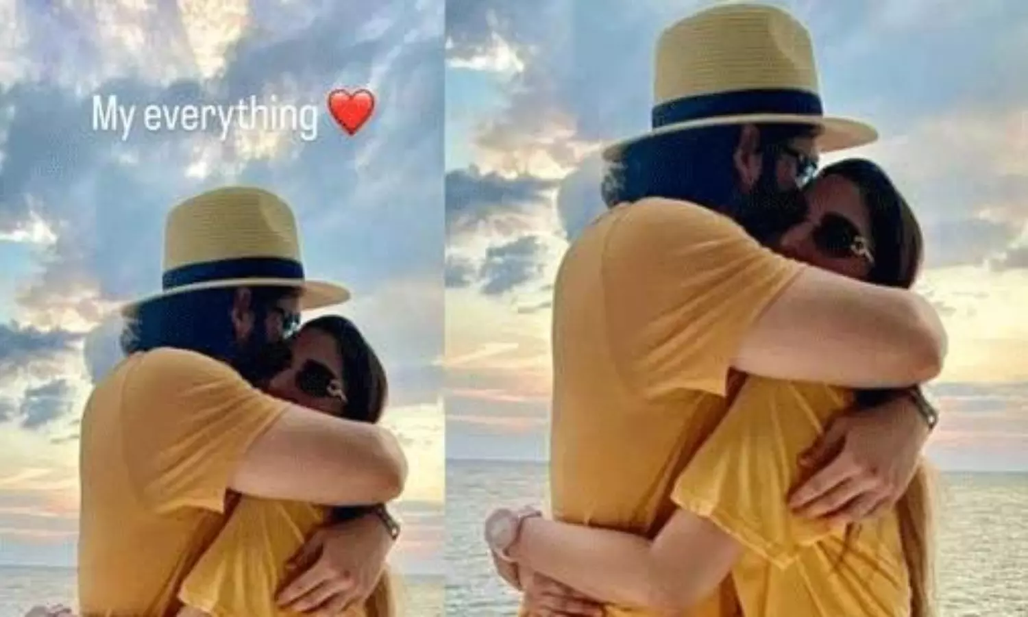 అఖిల్ - జైనాబ్ ప్రేమ పరవశం.. బీచ్పై హగ్ పిక్ వైరల్! అఖిల్ - జైనాబ్ ప్రేమ పరవశం.. బీచ్పై హగ్ పిక్ వైరల్!