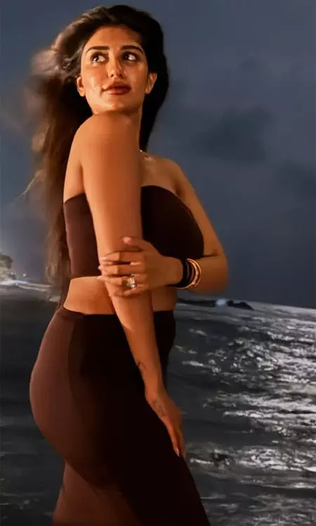 Bandaru Supritha Glows in Earthy Tones under the Moonlight