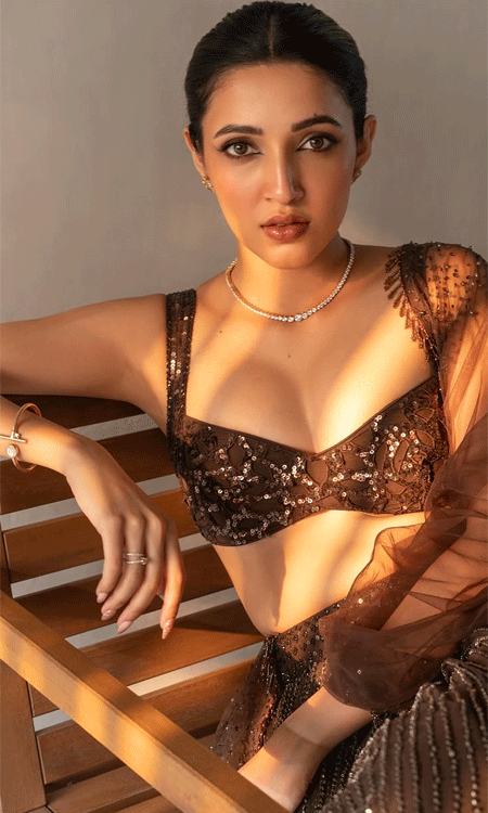 Neha Shetty Brings Caffeinated Couture with Bold Brown Charm