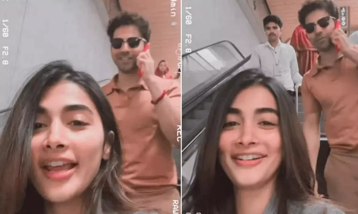 Pooja Hegde pulls Varun Dhawan Pooja Hegde pulls Varun Dhawan