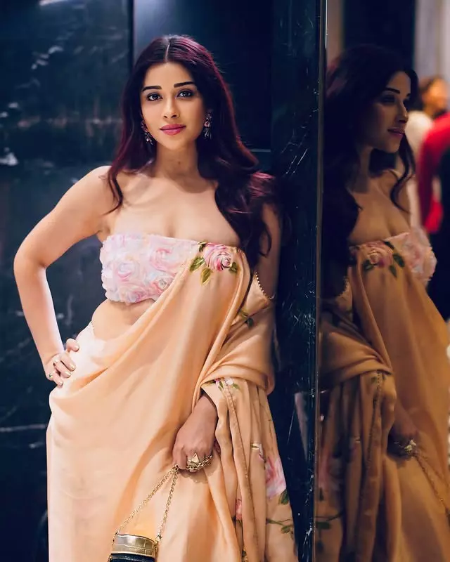 Nyra Banerjee slays gown-style saree drape