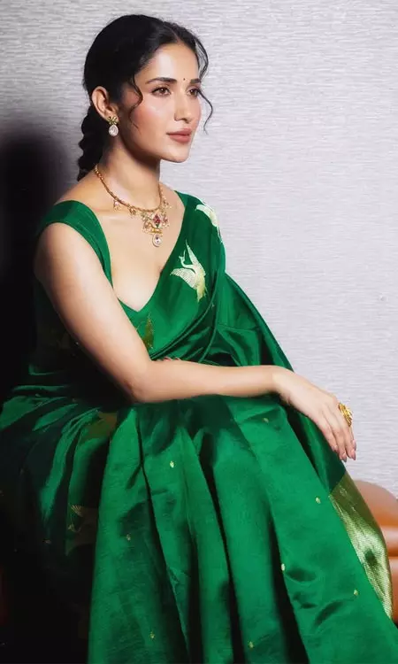 Ruhani Sharma felt like a peacock in green