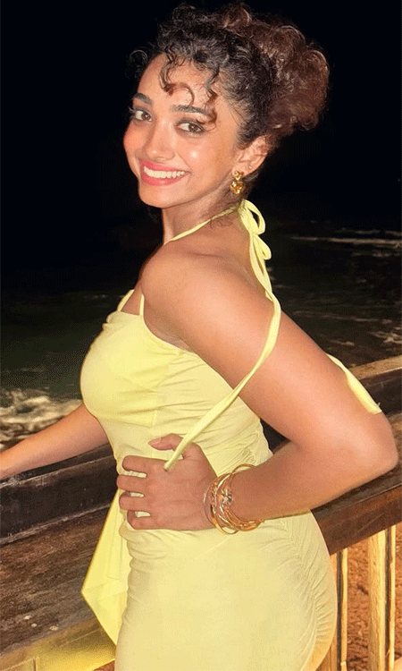 Saanve Meghana Stuns in Beachside Glam Look with a Filmy Vibe