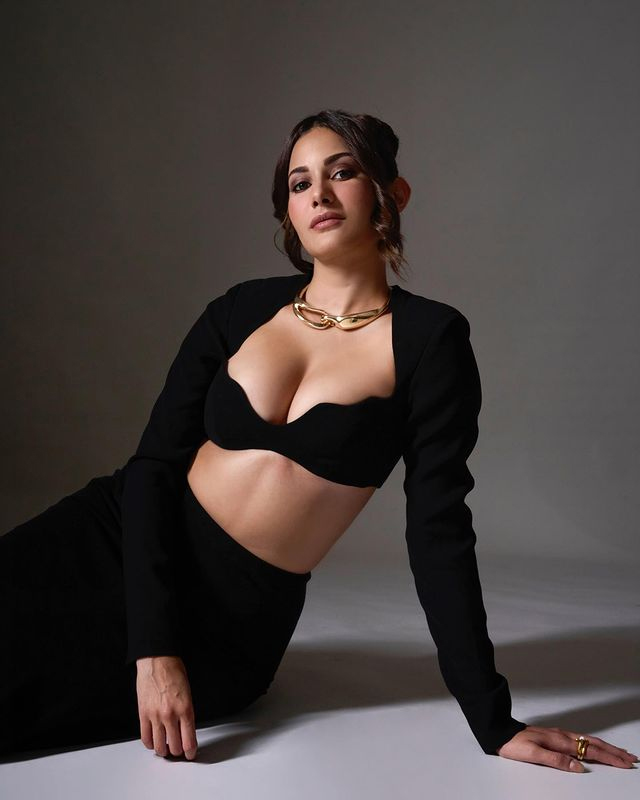 Amyra Dastur�s dark hair, whiskey eyes