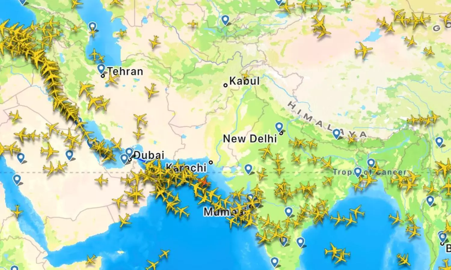 పాక్ గగనతలంపై ఆపరేషన్ సిందూర్ ఎఫెక్ట్... పిక్ వైరల్! పాక్ గగనతలంపై ఆపరేషన్ సిందూర్ ఎఫెక్ట్... పిక్ వైరల్!