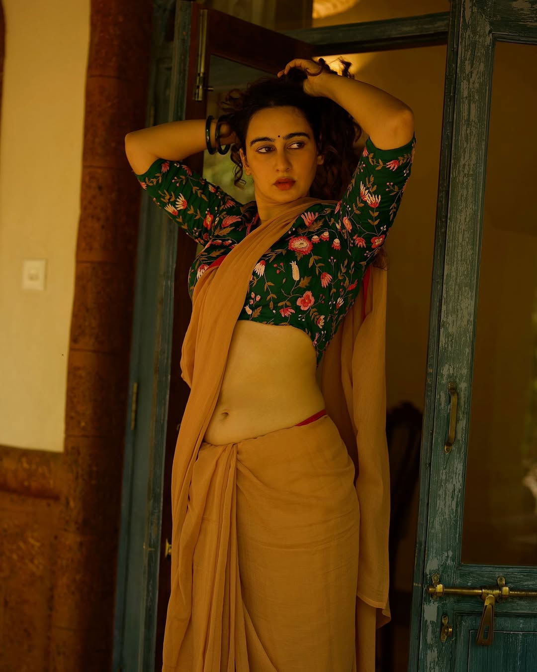 Megha Shukla Impresses with Her Saree Look Megha Shukla Impresses