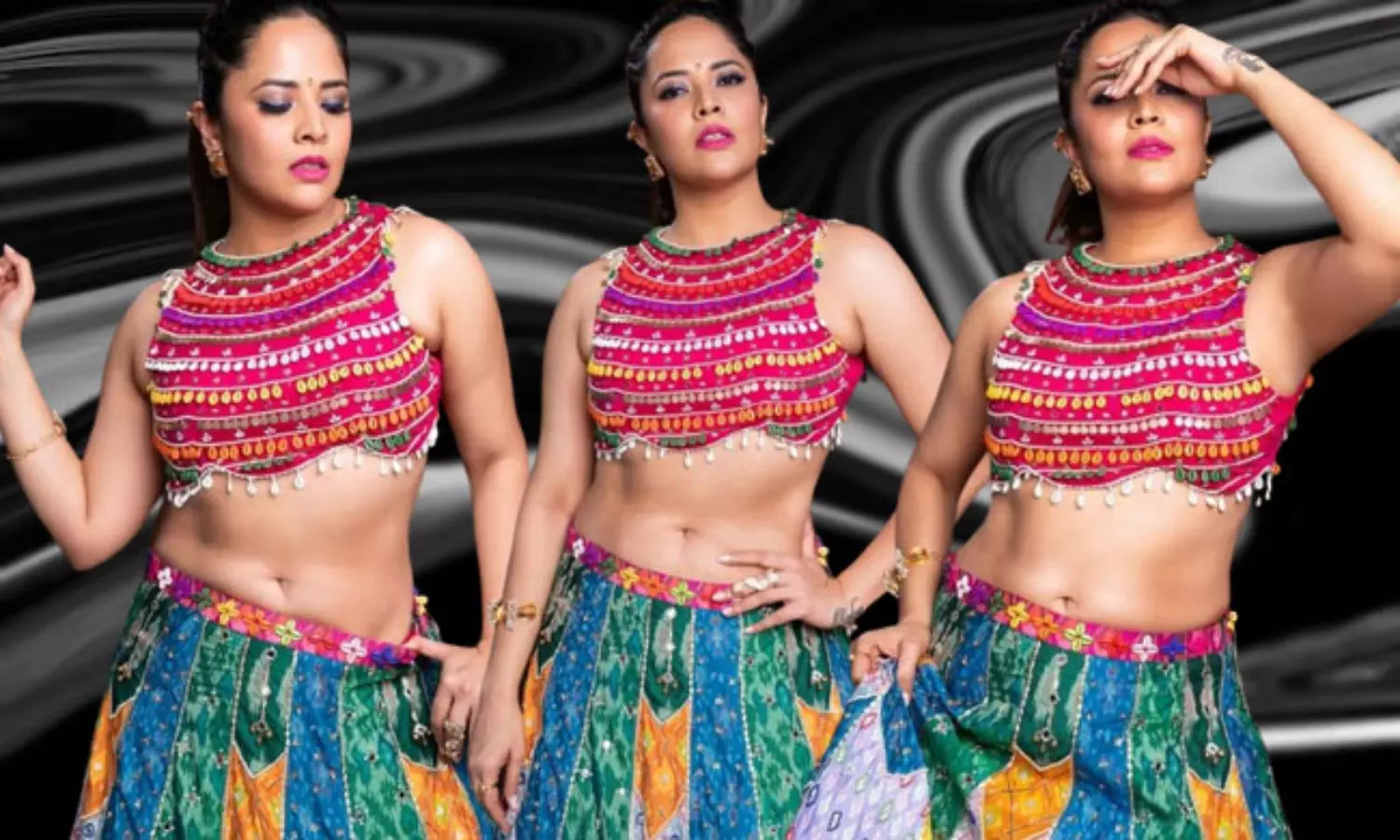 అనసూయ.. నడముతో వయ్యారాల సెగ