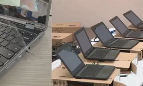 తమ ల్యాప్‌టాప్‌లకు నిప్పు పెడుతున్న విద్యార్థులు.. వైరల్ అవుతున్న వింత ట్రెండ్!