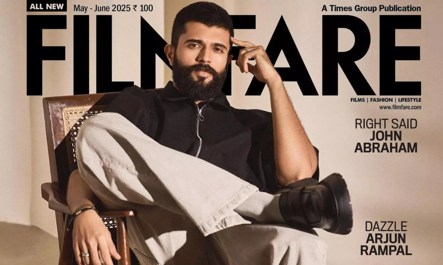 Vijay Deverakonda Rocks Filmfare Cover page Vijay Deverakonda Rocks Filmfare Cover page