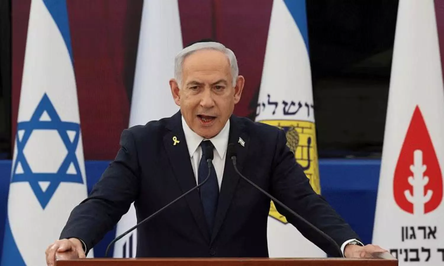 గాజాను కబ్జా చేసేస్తాం: నెతన్యాహూ.. మ్యాప్ లో ‘పాలస్తీనా’ ఉండదిక? గాజాను కబ్జా చేసేస్తాం: నెతన్యాహూ.. మ్యాప్ లో ‘పాలస్తీనా’ ఉండదిక?