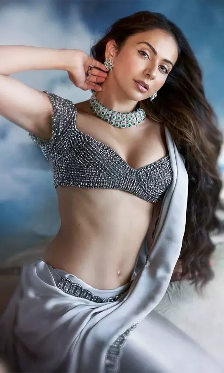 Rakul Preet Singh Slays Satin Saree