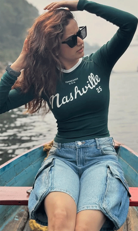 Ashika Ranganath�s forest style goals in Nashville top go viral