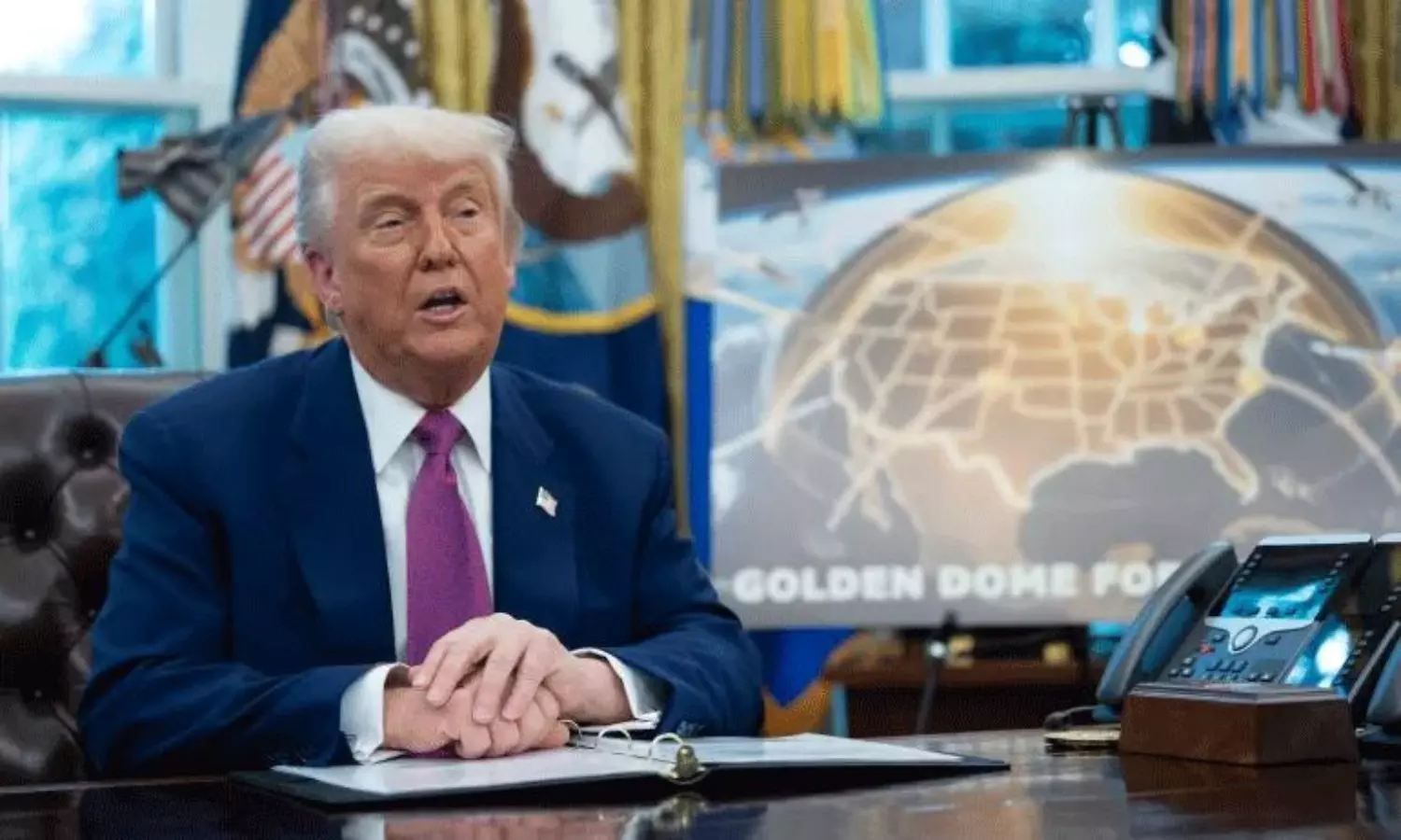 యుద్ధాన్ని అంతరిక్షానికి తీసుకెళ్లనుంది... ఏమిటీ గోల్డెన్ డోమ్? యుద్ధాన్ని అంతరిక్షానికి తీసుకెళ్లనుంది... ఏమిటీ గోల్డెన్ డోమ్?