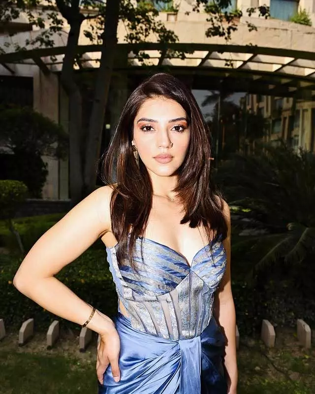 Mehreen draped in elegance and dipped in blue