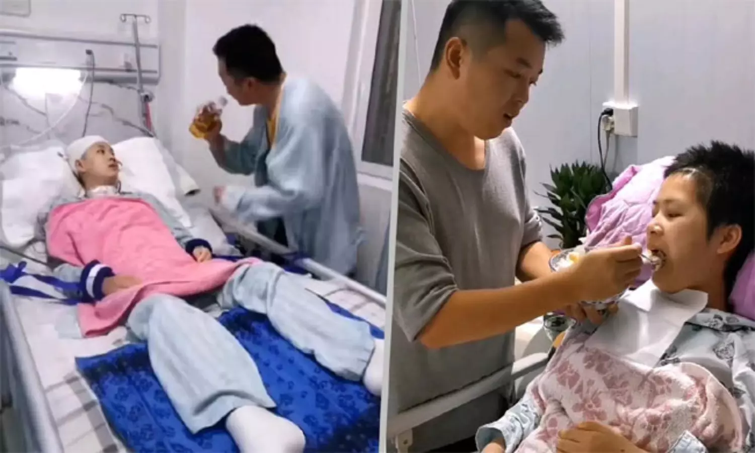 ప్రేమకు హద్దు లేదు..  కోమాలోకి వెళ్లిన భార్యకు ప్రాణం పోసిన భర్త!