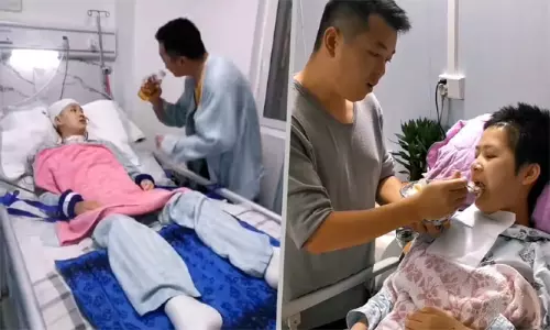 ప్రేమకు హద్దు లేదు..  కోమాలోకి వెళ్లిన భార్యకు ప్రాణం పోసిన భర్త!