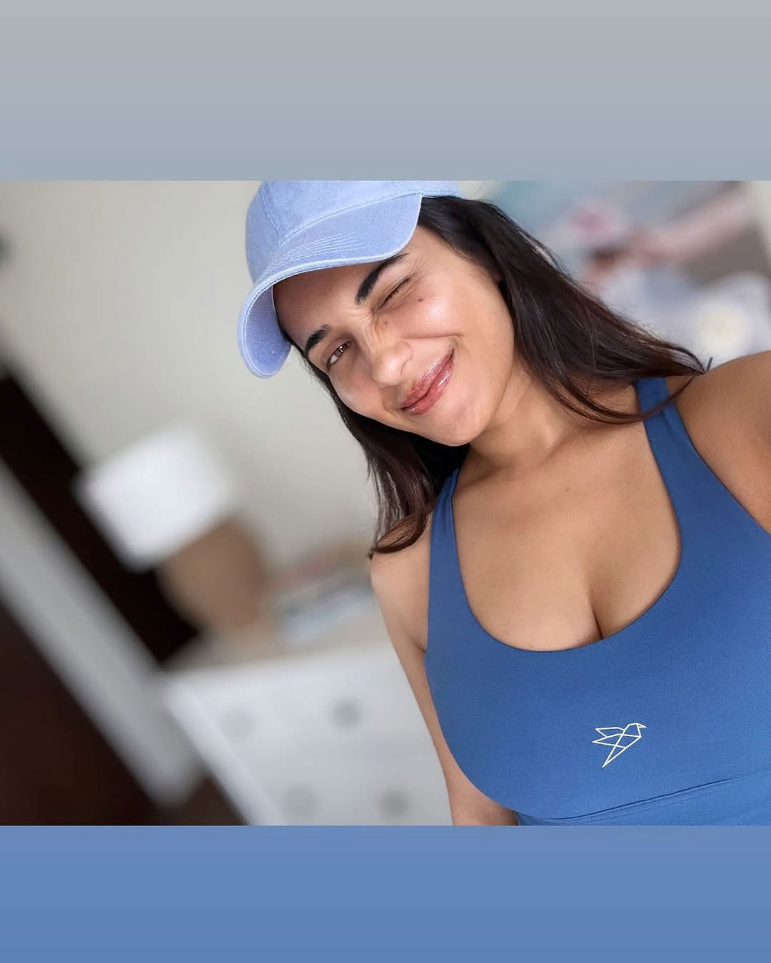Ruhani Sharma Spreads Fitness Vibes in Blue Activewear