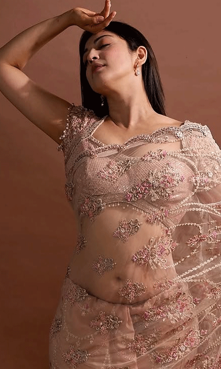 Pranitha embroidered saree steals hearts at Cannes