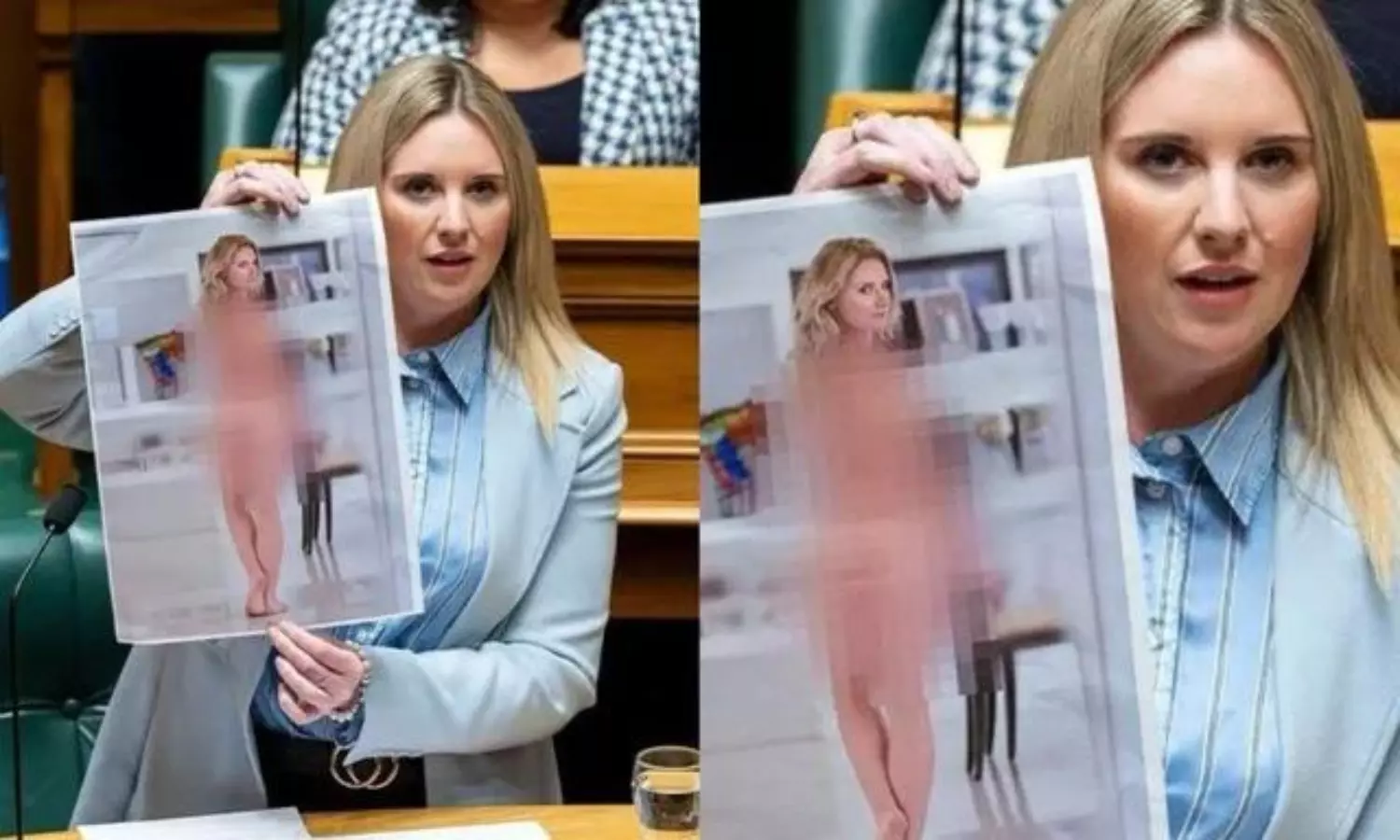 పార్లమెంట్లో తన నగ్న ఫొటోలను ప్రదర్శించిన లేడి ఎంపీ పార్లమెంట్లో తన నగ్న ఫొటోలను ప్రదర్శించిన లేడి ఎంపీ