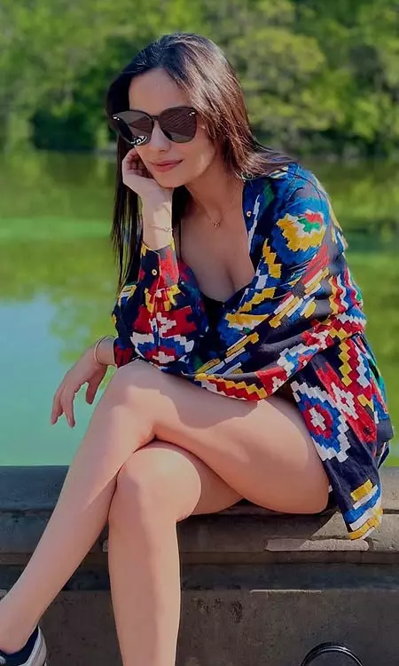 Manushi Chhillar Rocks Stripes and Leather in Latest New York City Look
