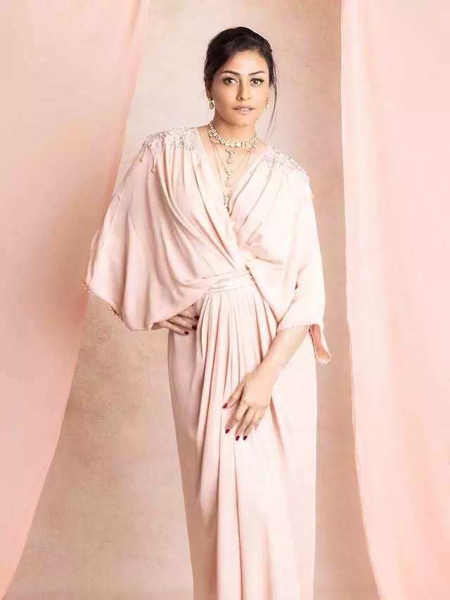Namrata Stuns With Peach Look