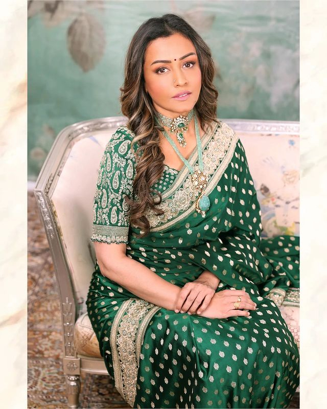 Namrata Stuns With Peach Look