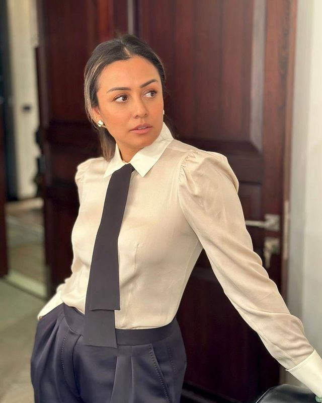 Namrata Stuns With Peach Look