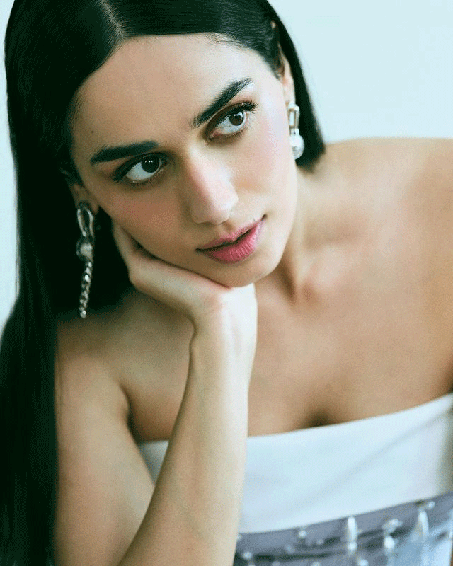 Manushi Chhillar Serves Bold Glam in White and Black Manushi Chhillar Serves Bold Glam in White and Black