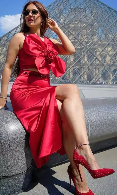Neha Malik Turns Louvre Into Her Runway!