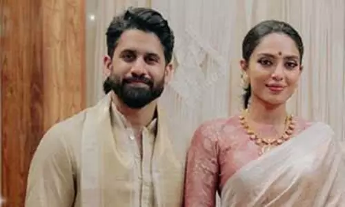 అఖిల్‌ పెళ్లిలో చైతూ, శోభిత ఇలా...!