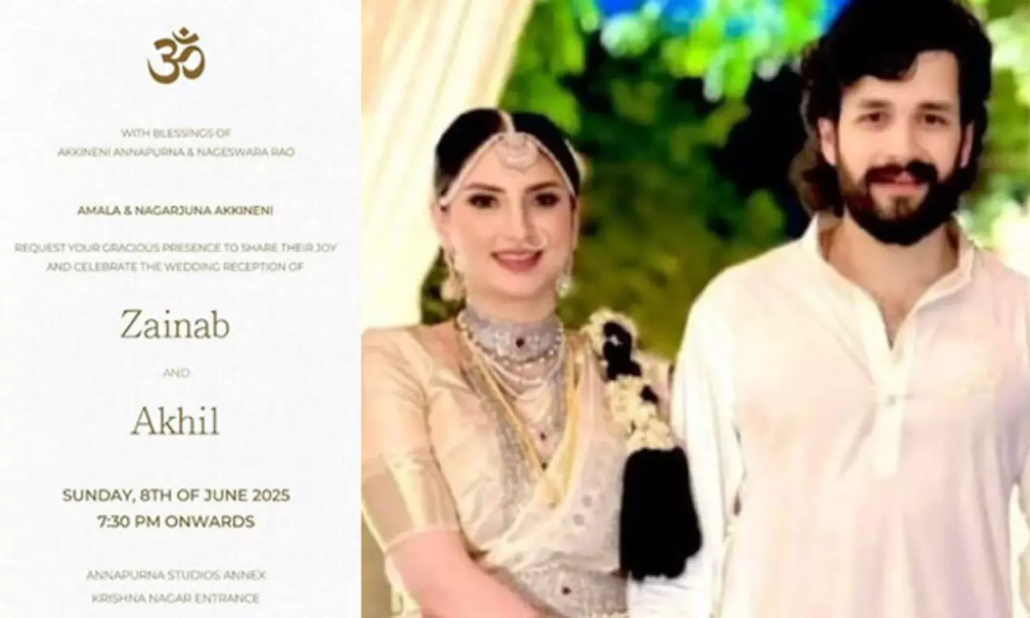 అఖిల-జైనాబ్ వెడ్డింగ్... ఫ్యాన్స్కి గుడ్ న్యూస్ అఖిల-జైనాబ్ వెడ్డింగ్... ఫ్యాన్స్కి గుడ్ న్యూస్