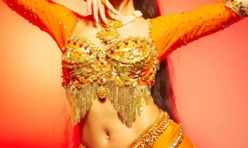 Jacqueline Fernandez Looks Awesome Gold Embellished Dance Look Wins Hearts