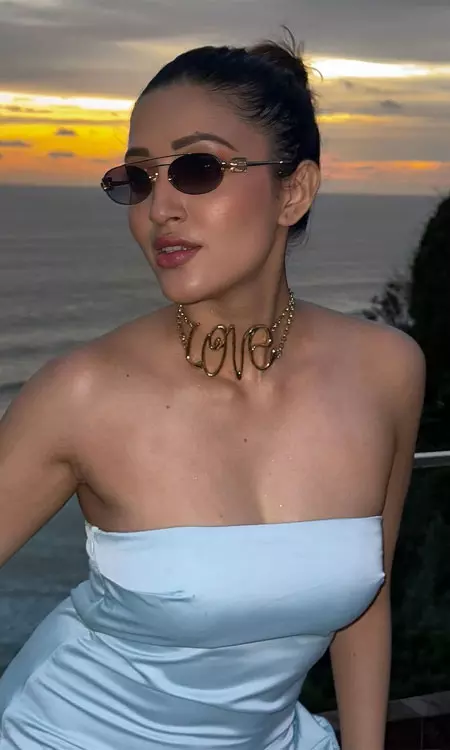 Neha Shetty Shares Striking Snapshot in Sky Blue Look