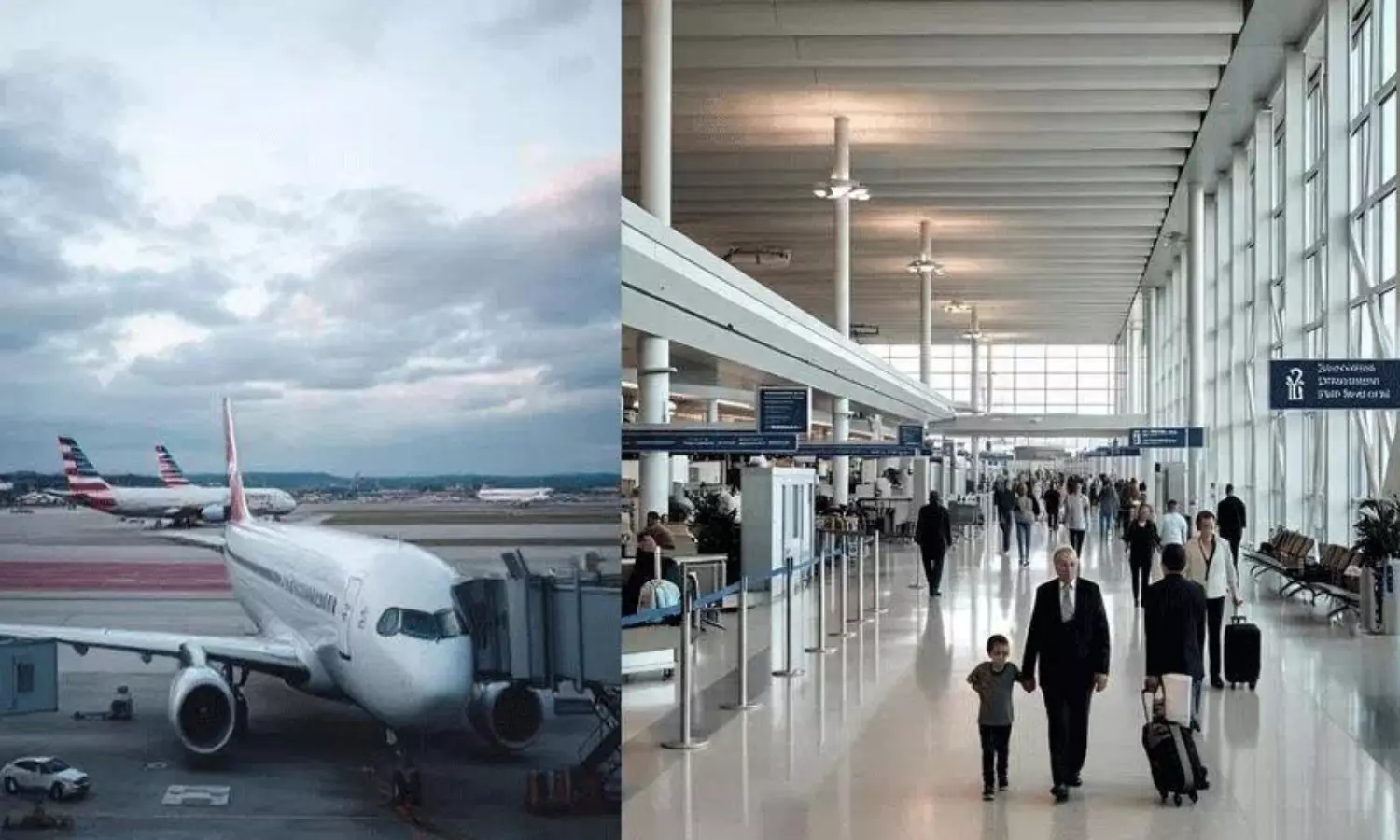 అమెరికాలో ట్రంప్ ట్రావెల్ బ్యాన్ అమలు.. ఎయిర్ పోర్టుల్లో ప్రయాణికులకు నరకం అమెరికాలో ట్రంప్ ట్రావెల్ బ్యాన్ అమలు.. ఎయిర్ పోర్టుల్లో ప్రయాణికులకు నరకం