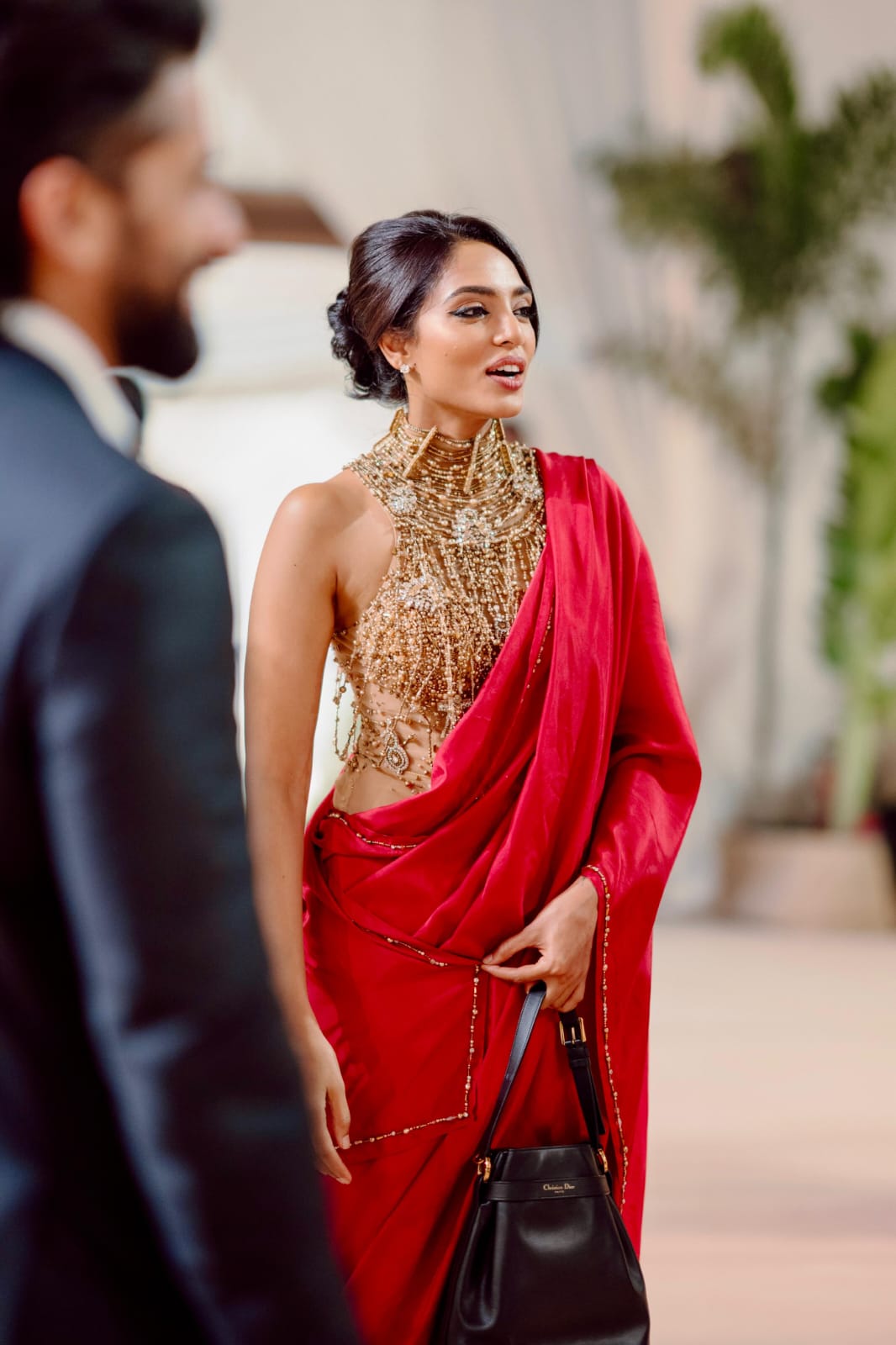 Sobhita Dhulipala Stuns in Red Saree