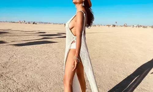 Kashish Khans Breezy Look in Biscuit Maxi Dress Grabs Attention