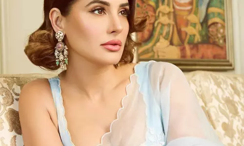 Nargis Fakhri Raises Styles Stakes in Her Sky-Blue Shoot