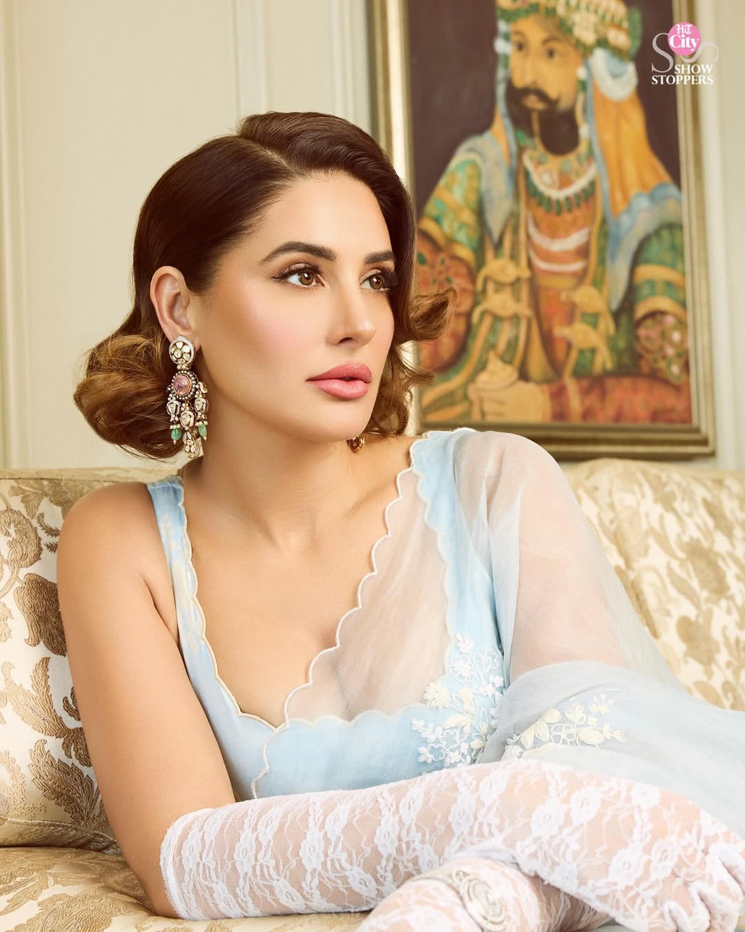 Nargis Fakhri Raises Styles Stakes in Her Sky-Blue Shoot
