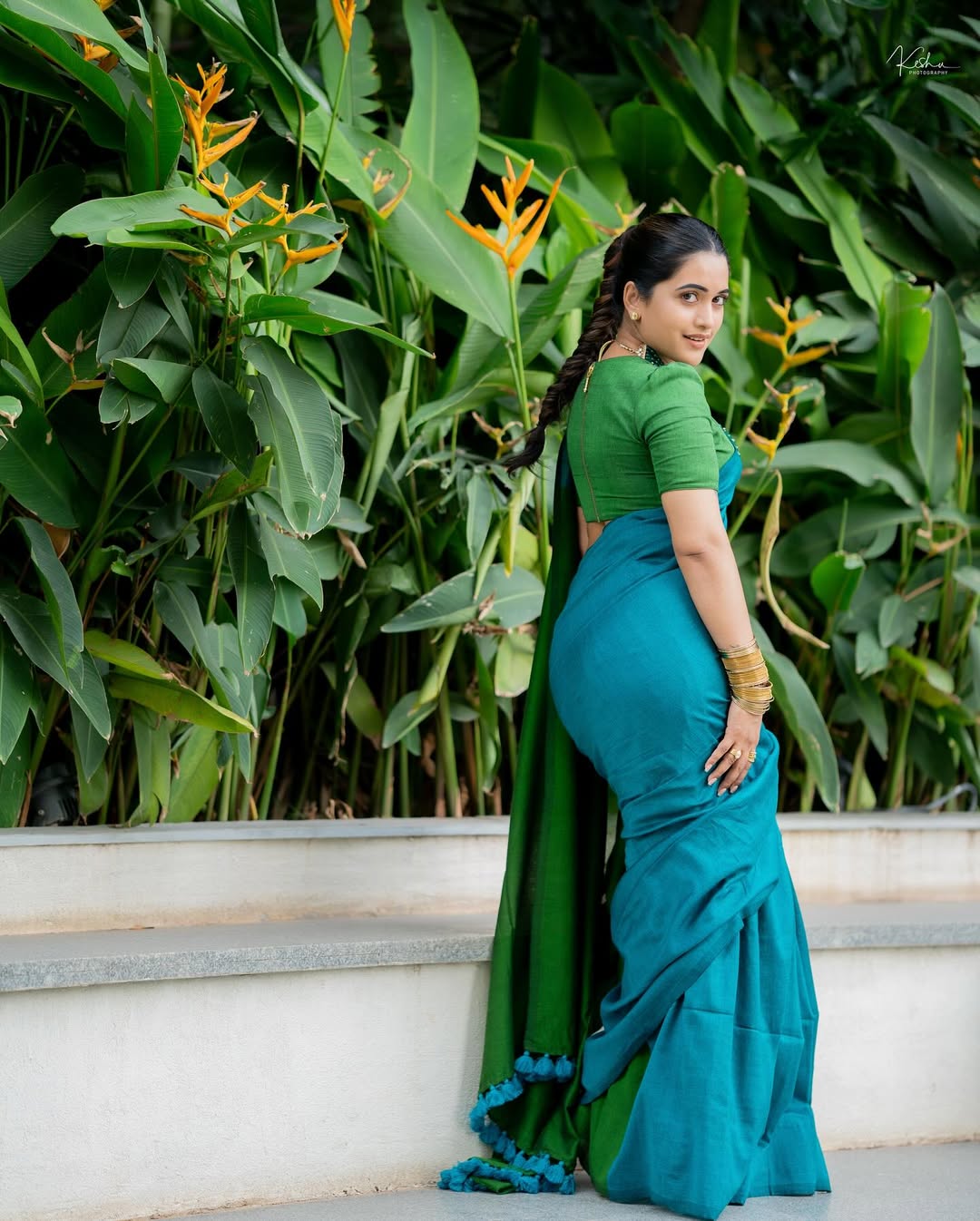 Sravanthi Chokarapu Traditional Looks for ‘Solo Boy’ Trailer Launch