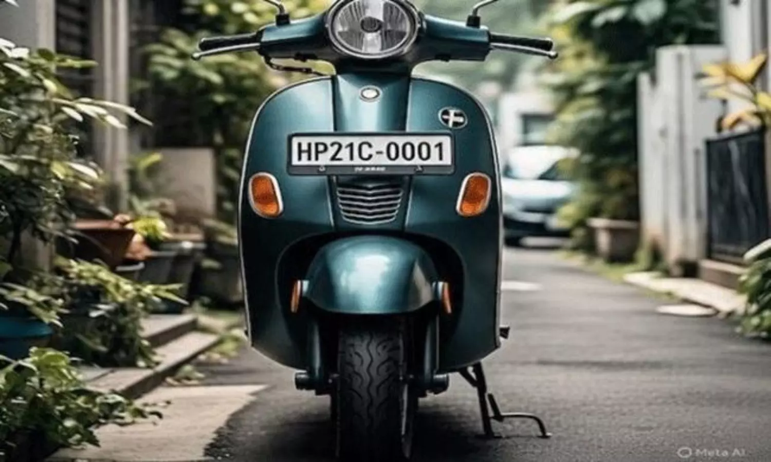 స్కూటర్  ధర రూ.లక్ష... నంబర్  ప్లేట్  రూ.14 లక్షలు!