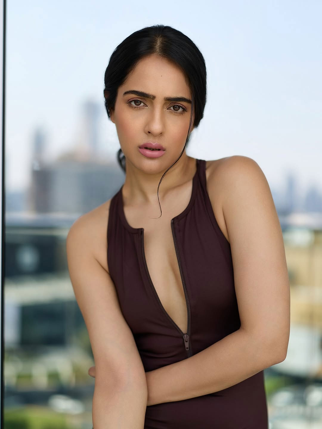 Malvi Malhotra Shares Striking New Look in Maroon Jumpsuit Malvi Malhotra Shares Striking New Look in Maroon Jumpsuit