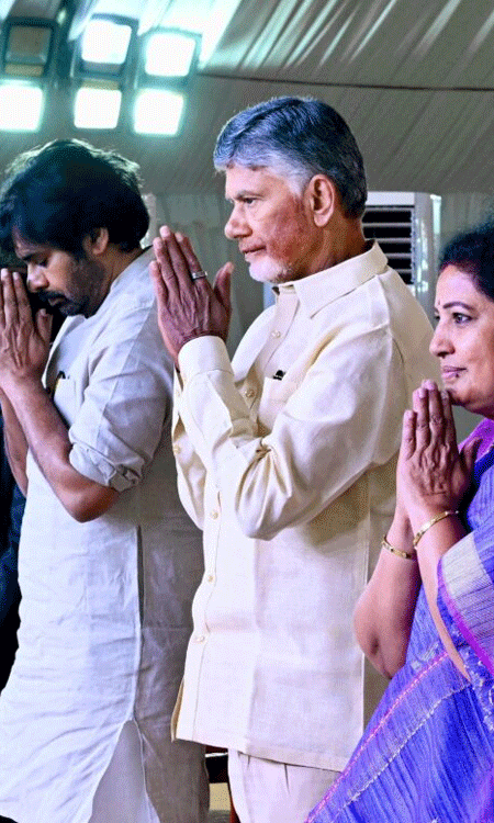 Babu, Pawan & Lokesh Shine at NDAs 1-Year Anniversary Celebration