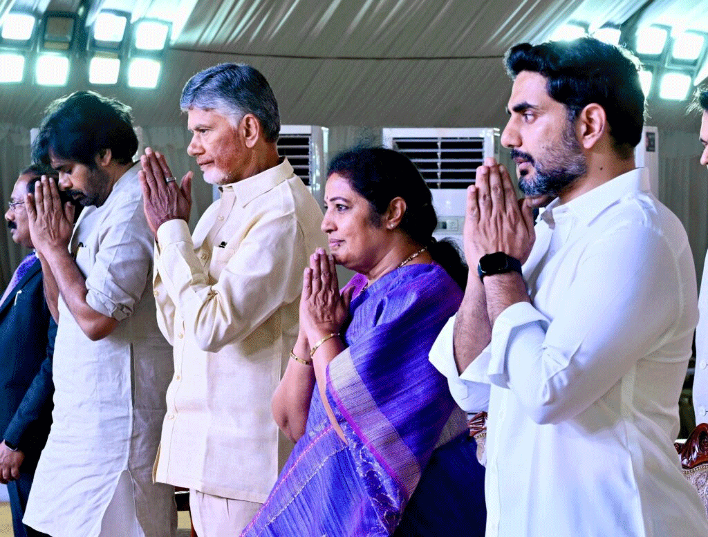 Babu, Pawan & Lokesh Shine at NDAs 1-Year Anniversary Celebration