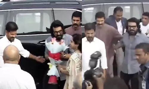 సీఎం కారులో సీఎంతోపాటు రామ్ చరణ్, విజయ్ దేవరకొండ