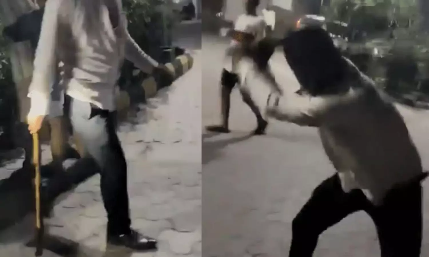 అపార్ట్  మెంట్  లో పవర్  కట్  గురించి అడిగినందుకు... షాకింగ్  వీడియోలు!