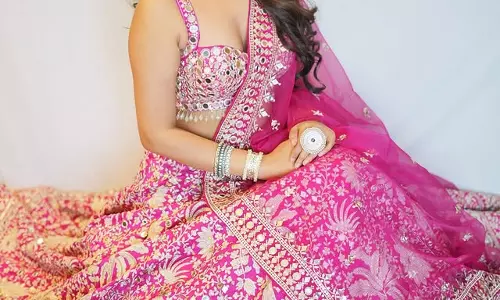 Nidhhi Agerwal Slays The Pink And Purple